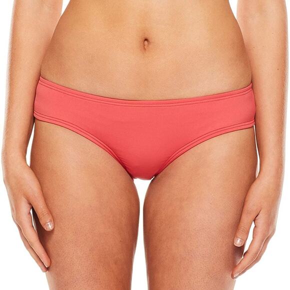 NWT Vince Camuto Solid Shirred Smooth Fit Cheeky Bikini Bottom, Size M - Picture 1 of 4